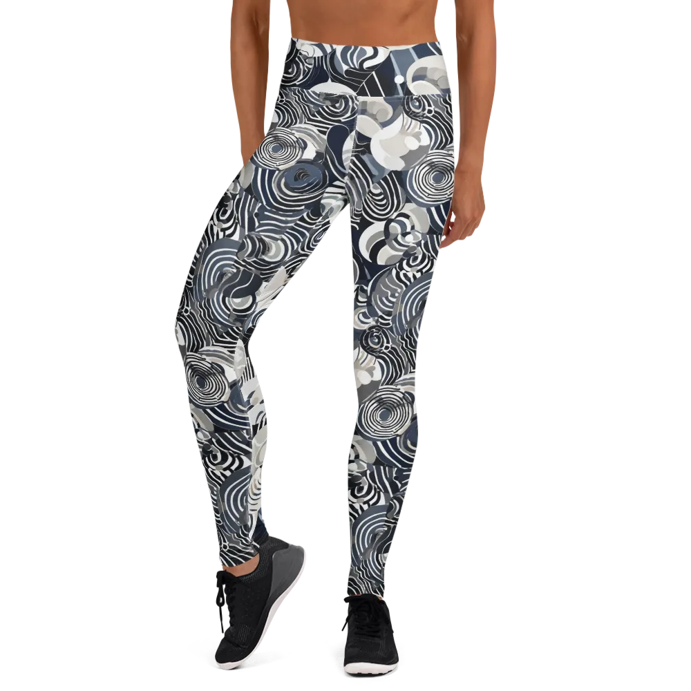 Nautical Noise on Yoga Leggings — Front