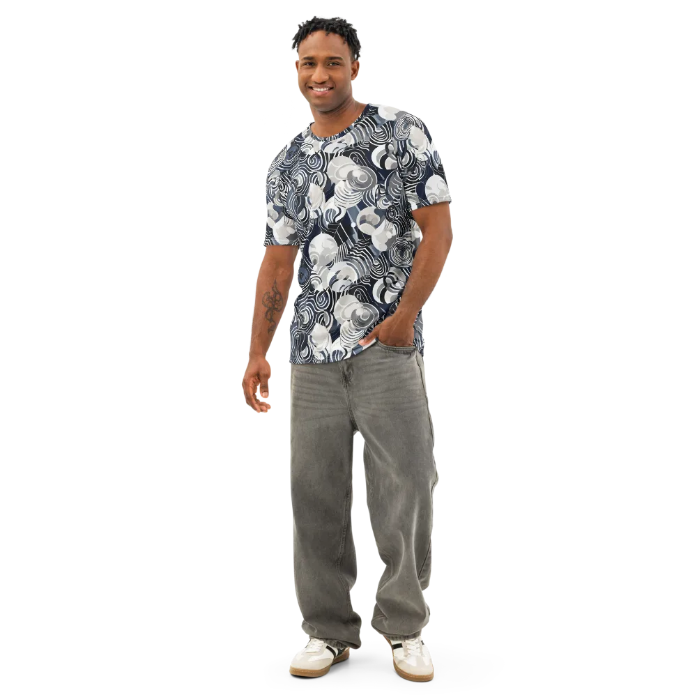 Nautical Noise on Men's Cotton Crew Neck T-Shirt — Front