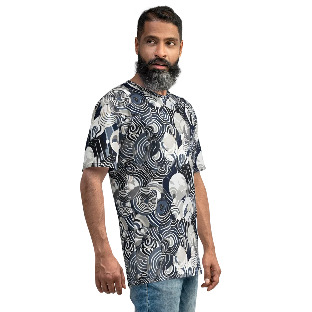 Nautical Noise on Men's Crew Neck T-Shirt — Right