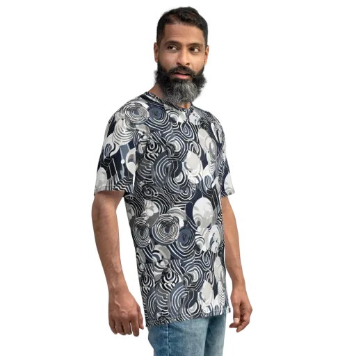 Nautical Noise on a Men's Crew Neck T-Shirt