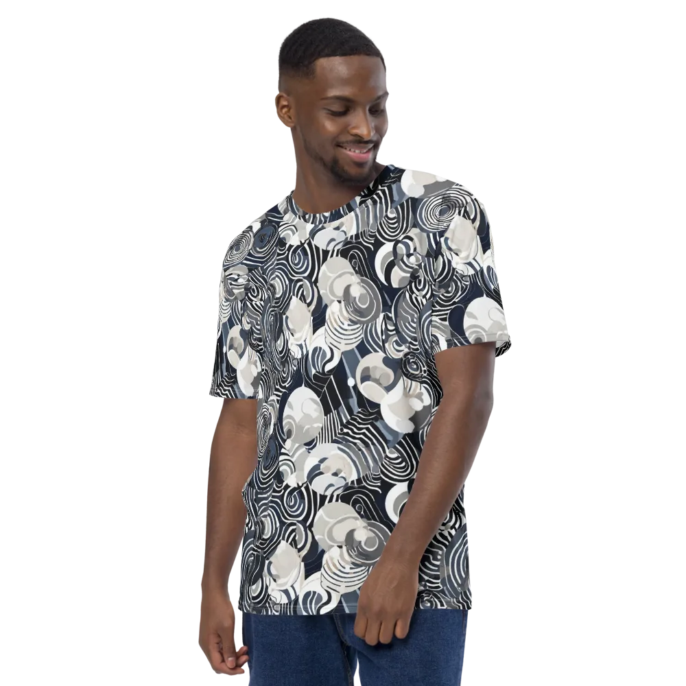 Nautical Noise on Men's Crew Neck T-Shirt — Left