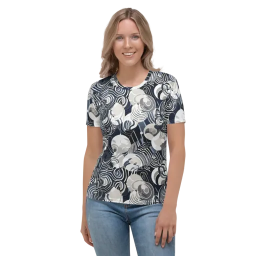 Nautical Noise on a Women's Crew Neck T-Shirt