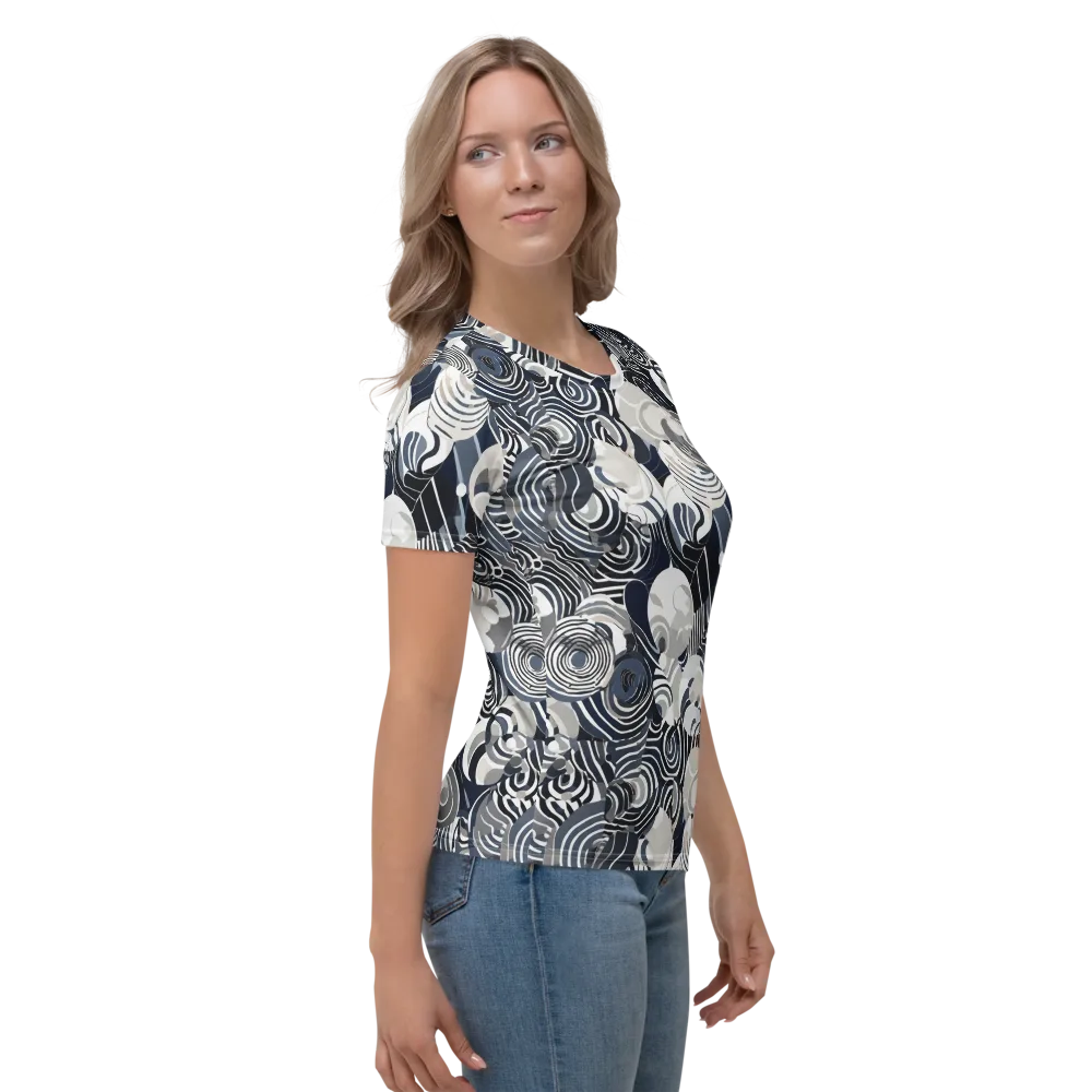 Nautical Noise on Women's Crew Neck T-Shirt — Right