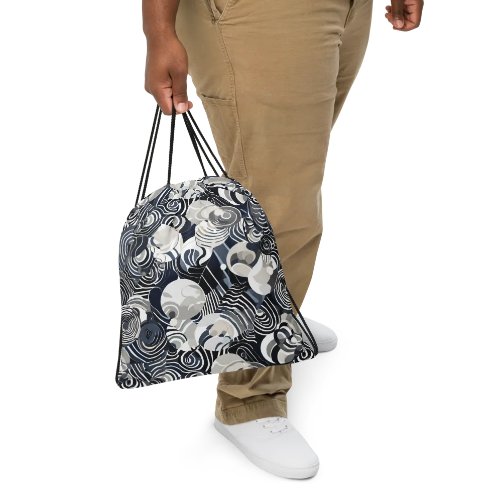Nautical Noise on Drawstring Bag — Front