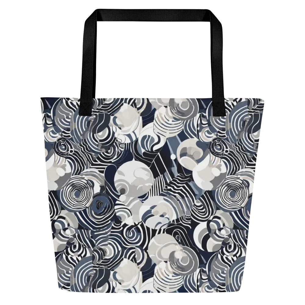 Nautical Noise on Large Tote Bag W/ Pocket — Front