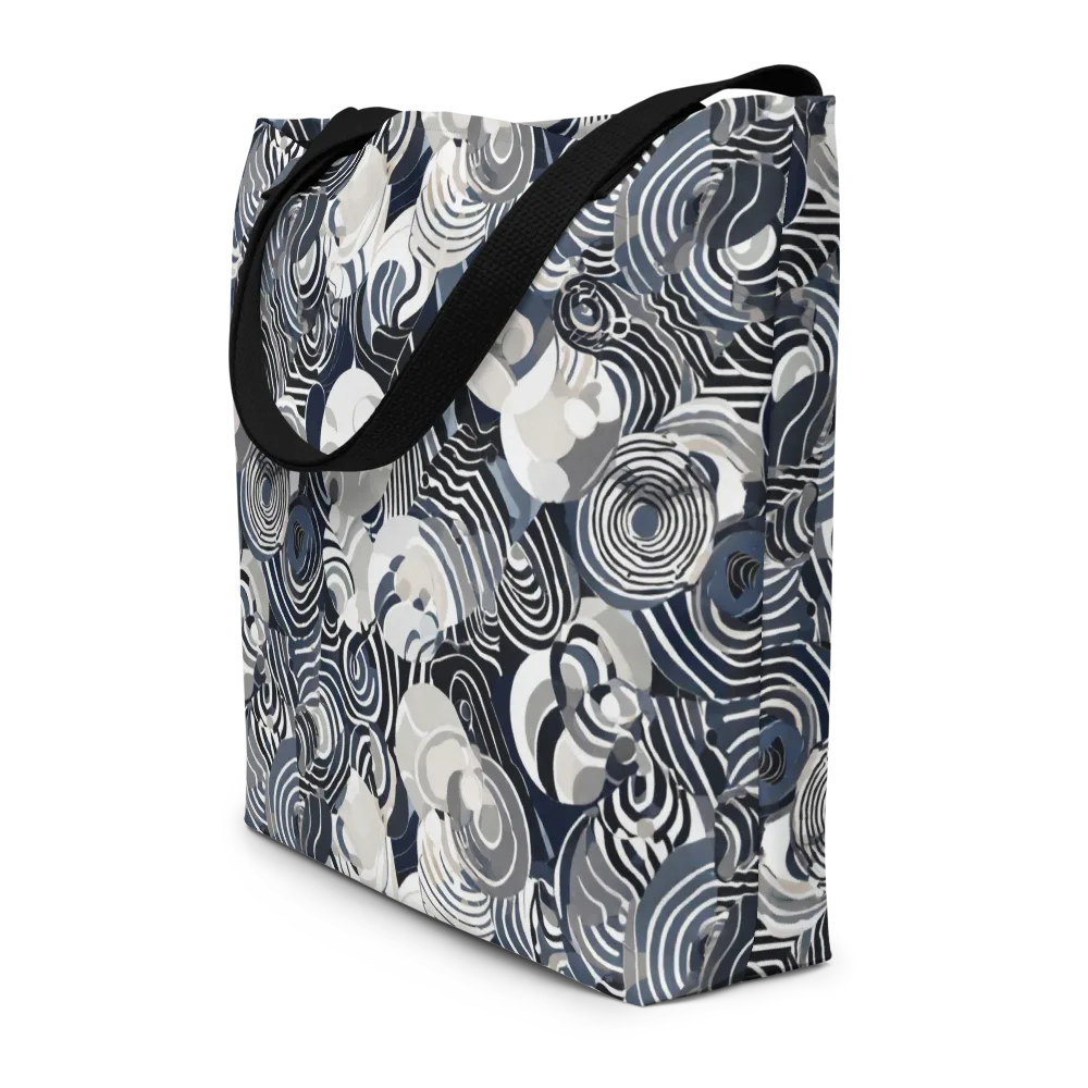Nautical Noise on Large Tote Bag W/ Pocket — Front