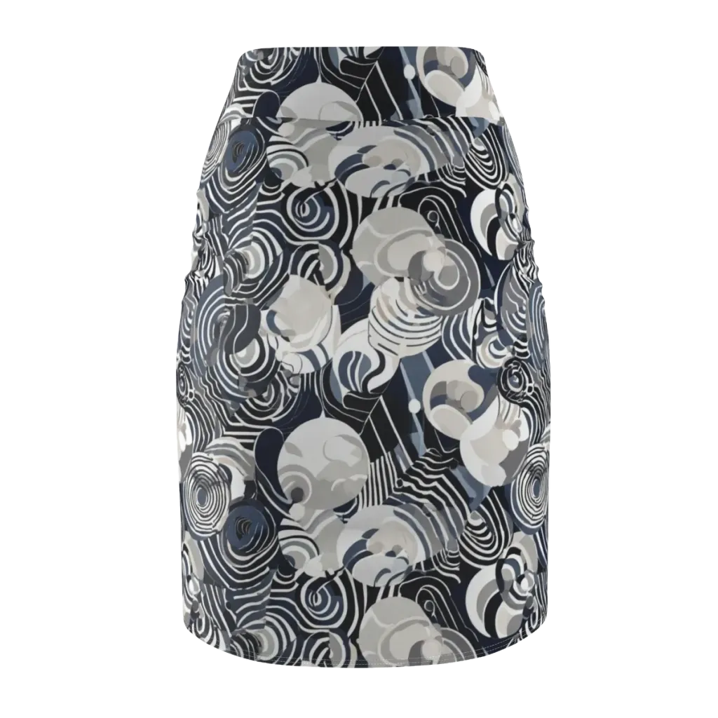 Nautical Noise on Pencil Skirt — Back