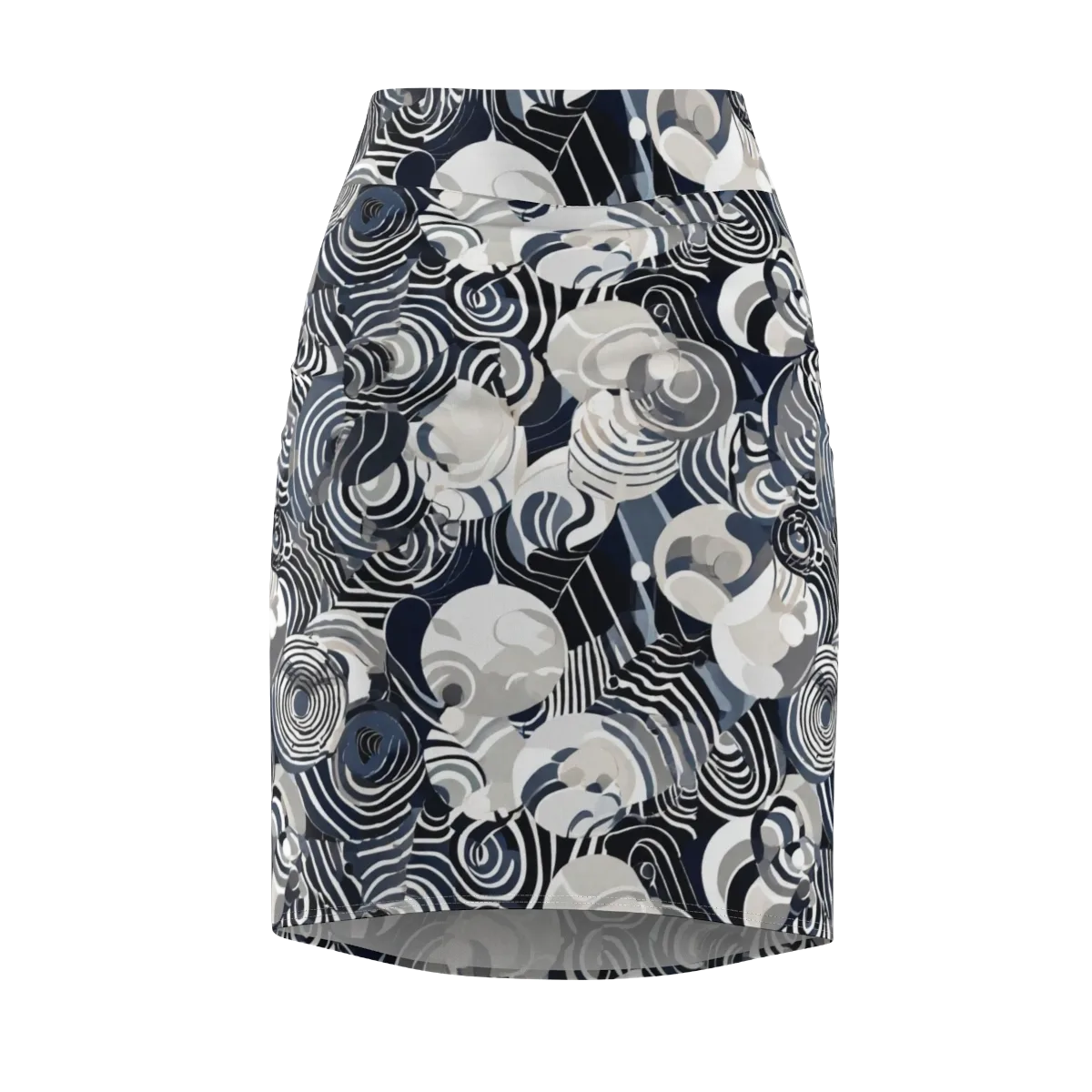 Nautical Noise on Pencil Skirt — Front
