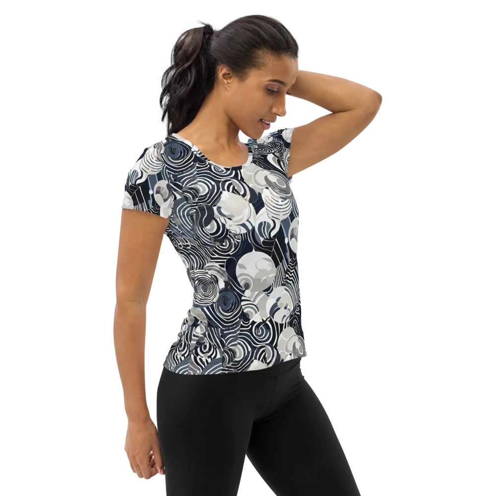 Nautical Noise on Women's Athletic T-Shirt — Right