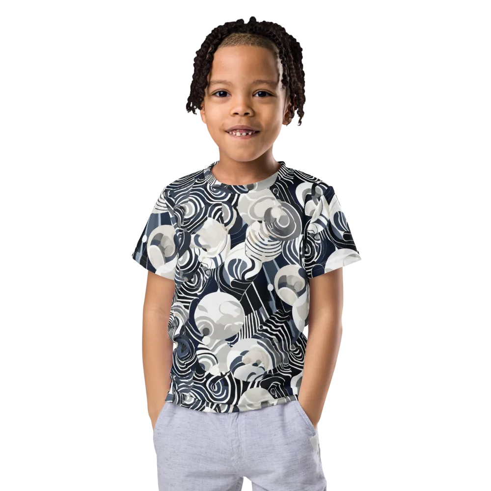 Nautical Noise on Kids Crew Neck T-Shirt — Front