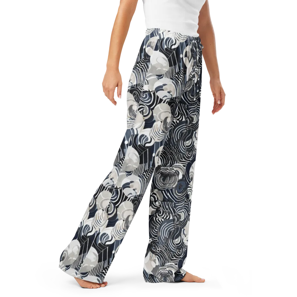 Nautical Noise on Women's Pajama Pants — Right Front