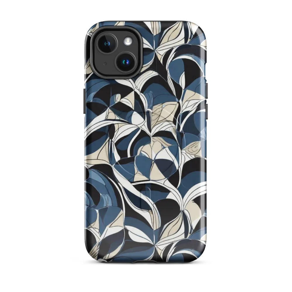 Blue Velvet Bloom on MagSafe Tough Case for iPhone® — Front
