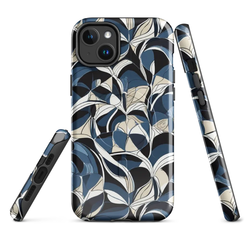Blue Velvet Bloom on MagSafe Tough Case for iPhone® — Front