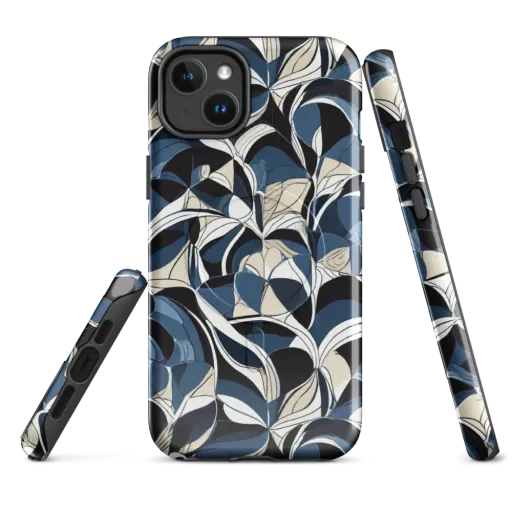 Blue Velvet Bloom on a MagSafe Tough Case for iPhone®
