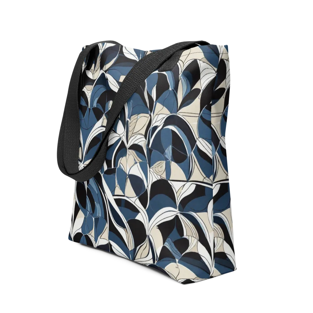 Blue Velvet Bloom on Tote Bag — Front