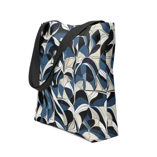 Blue Velvet Bloom on a Tote Bag