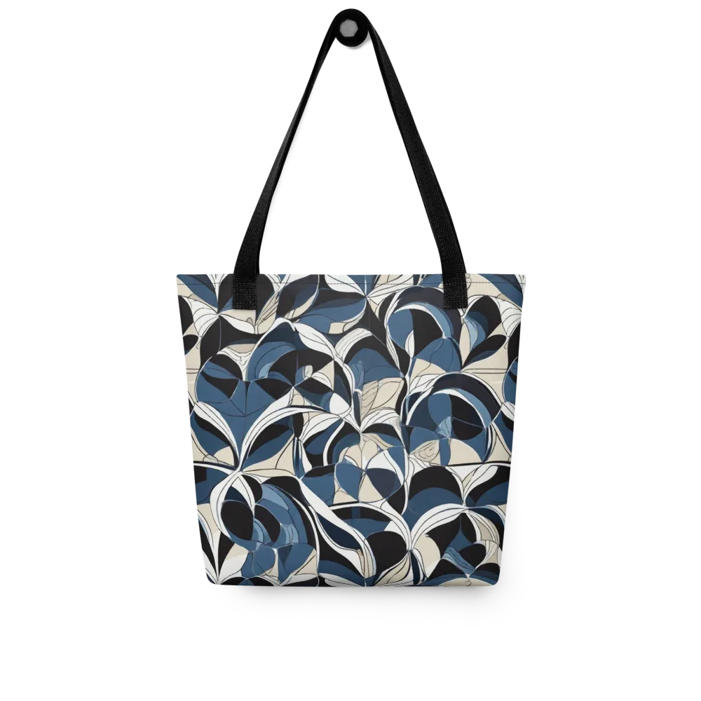Blue Velvet Bloom on Tote Bag — Front