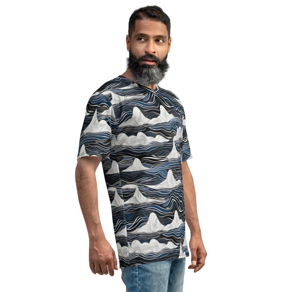 Inkbound Tides on Men's Crew Neck T-Shirt — Right