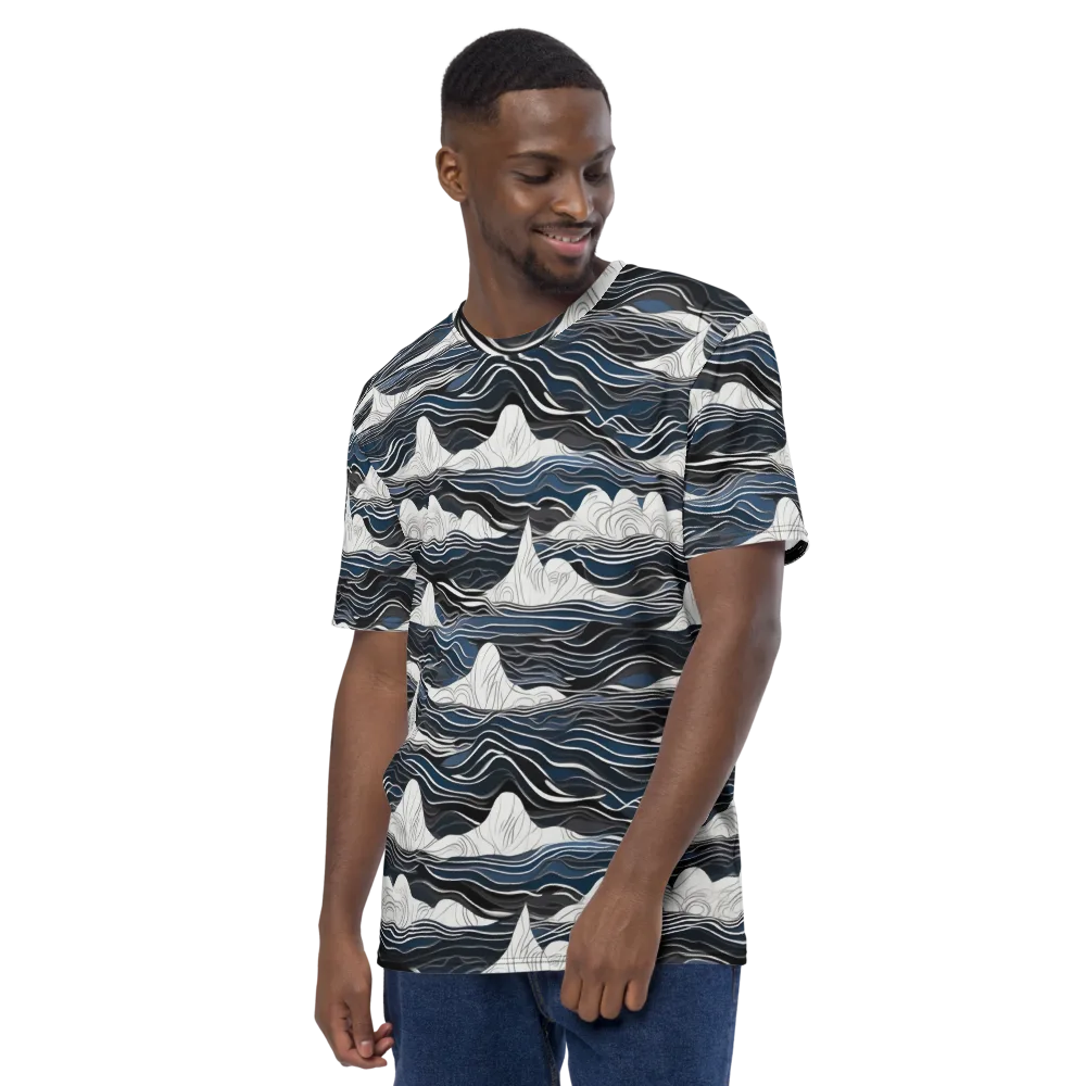 Inkbound Tides on Men's Crew Neck T-Shirt — Left