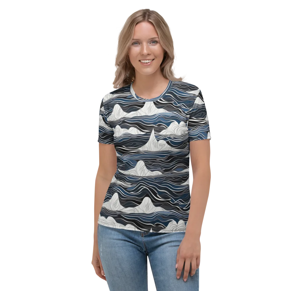 Inkbound Tides on Women's Crew Neck T-Shirt — Front