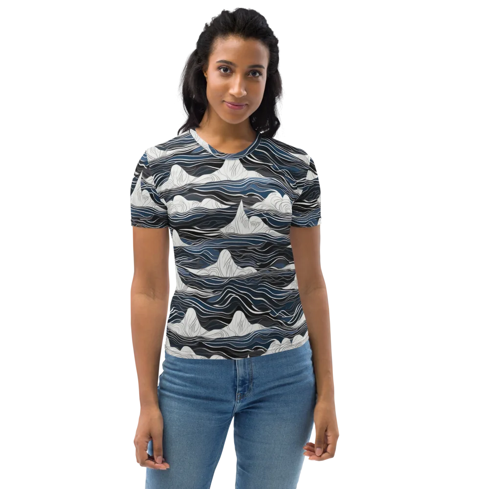 Inkbound Tides on Women's Crew Neck T-Shirt — Front
