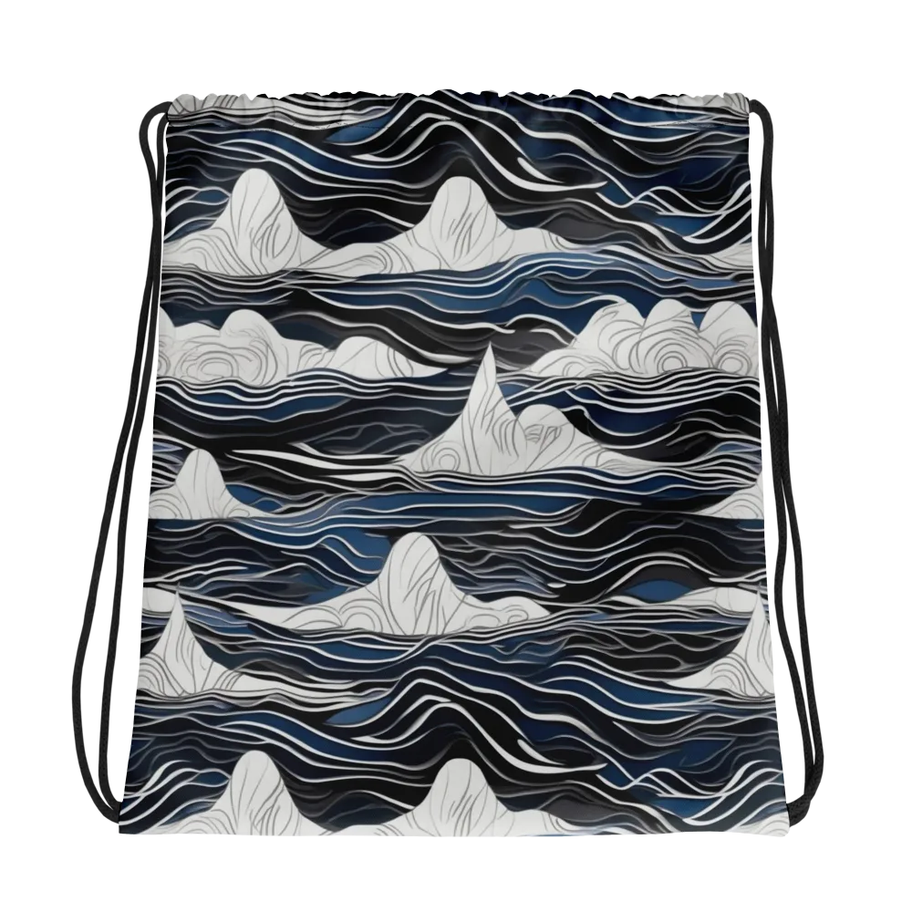 Inkbound Tides on Drawstring Bag — Photo
