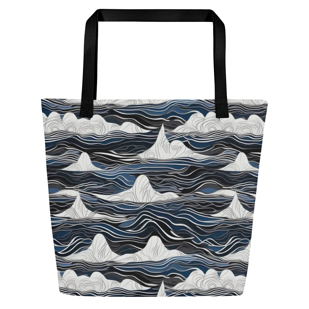 Inkbound Tides on Large Tote Bag W/ Pocket — Front