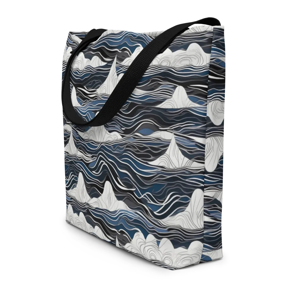 Inkbound Tides on Large Tote Bag W/ Pocket — Front