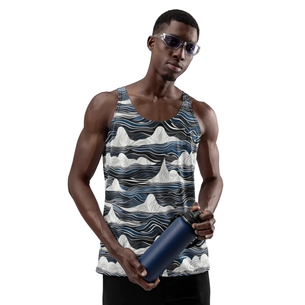 Inkbound Tides on Men's Tank Top — Front