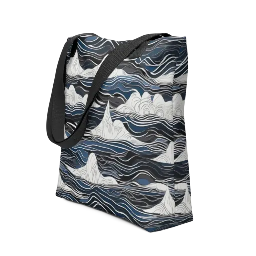 Inkbound Tides on a Tote Bag