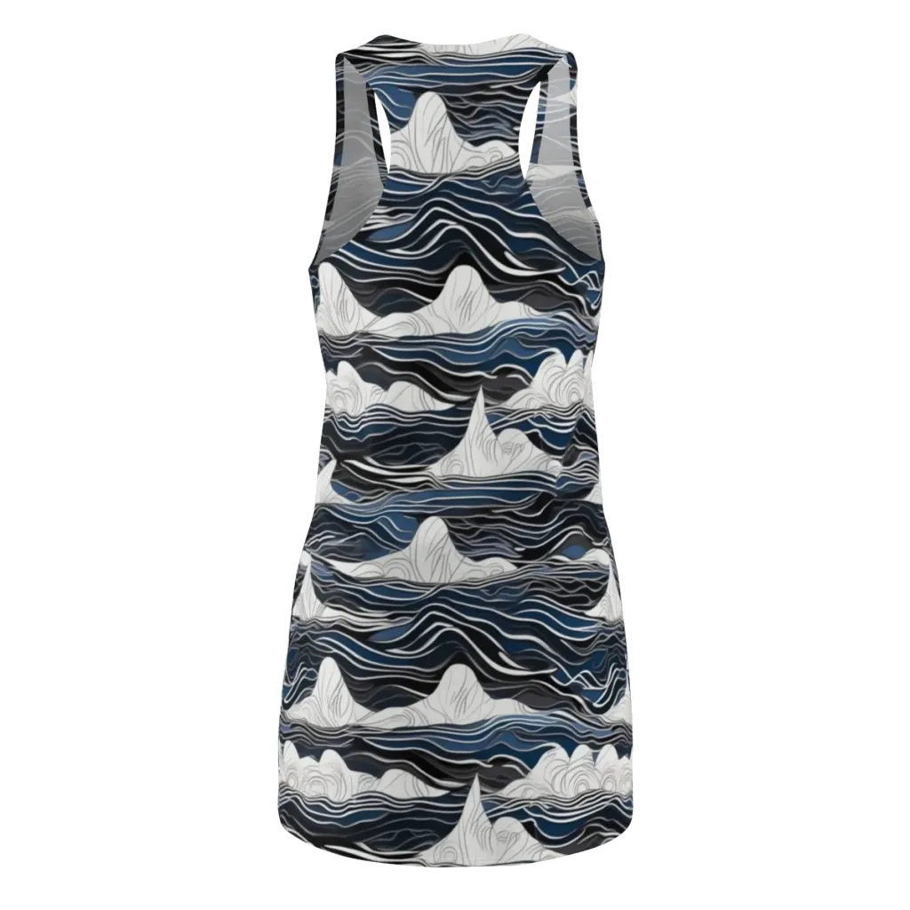 Inkbound Tides on Racerback Dress — Back