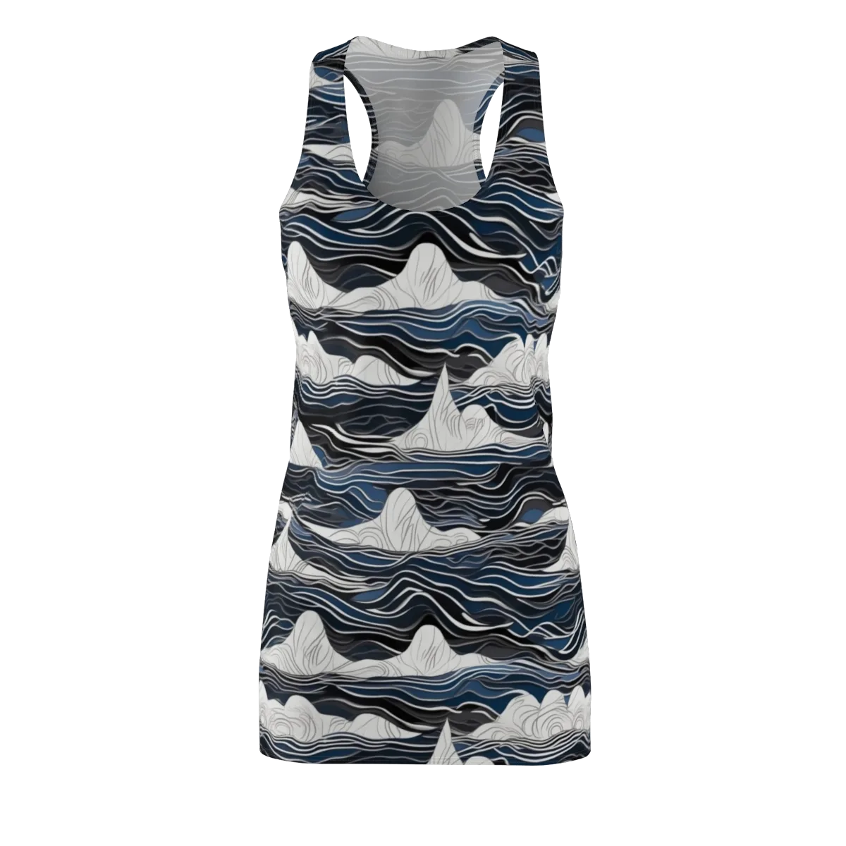 Inkbound Tides on Racerback Dress — Front