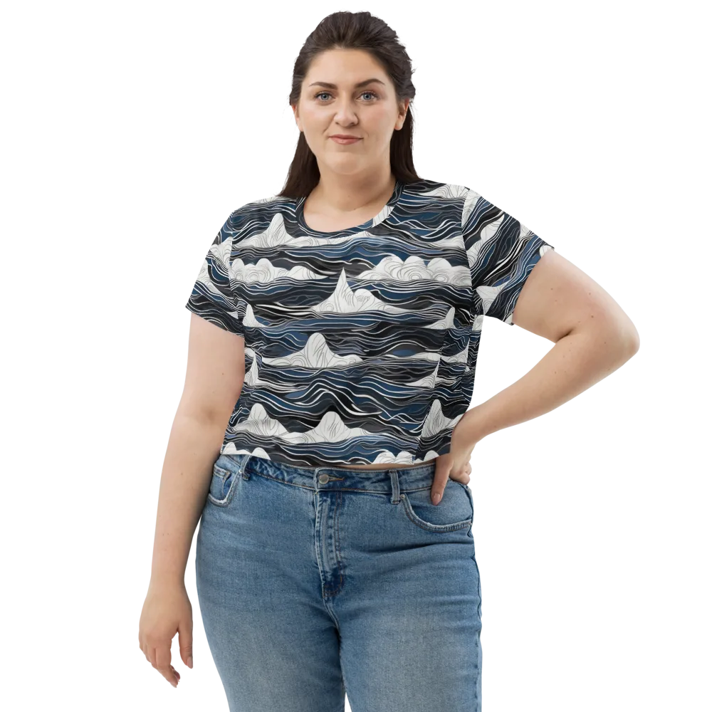 Inkbound Tides on Crop Tee — Front