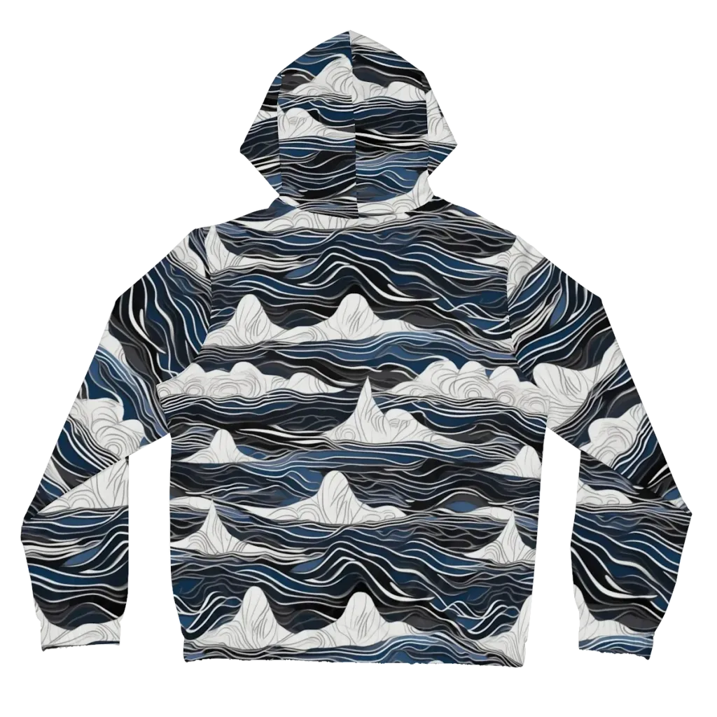 Inkbound Tides on Women's Full-Zip Hoodie — Back