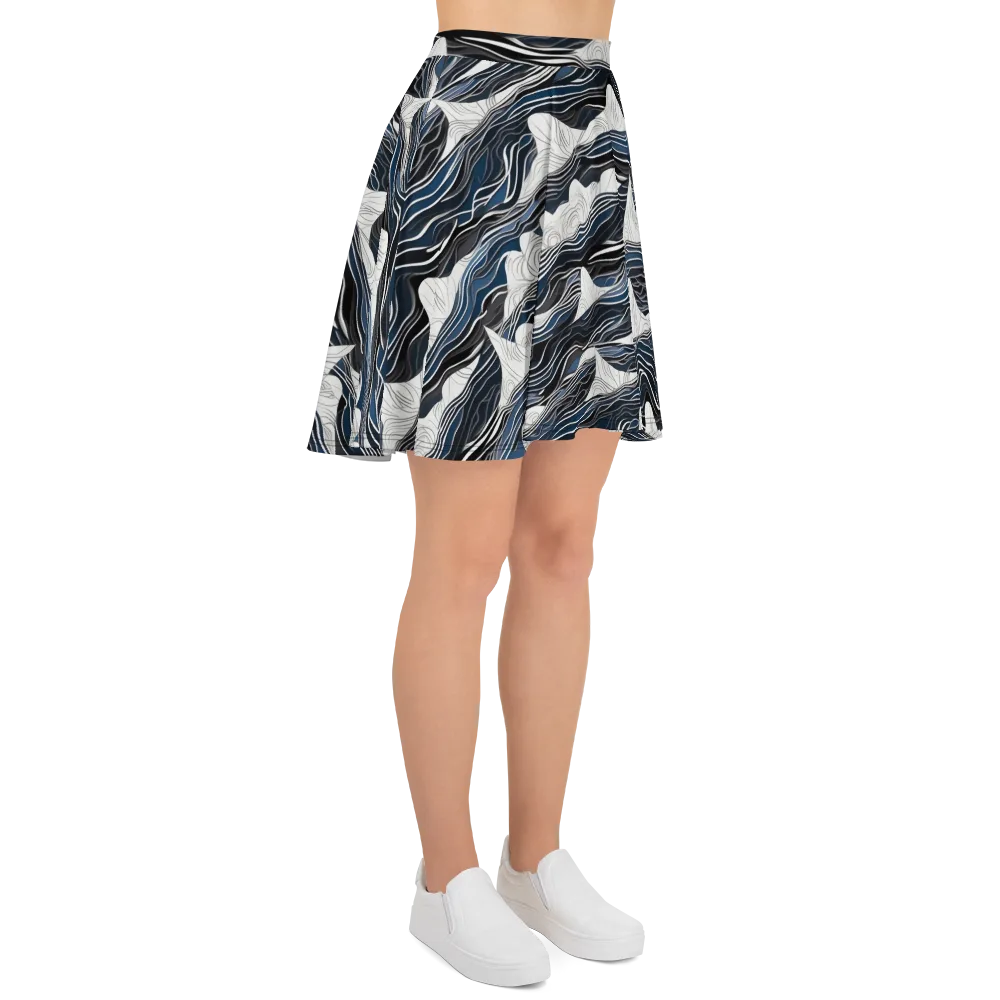 Inkbound Tides on Skater Skirt — Right