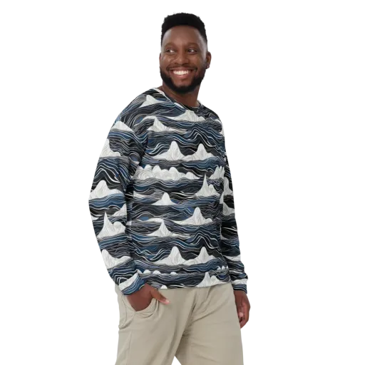 Inkbound Tides on a Sweatshirt