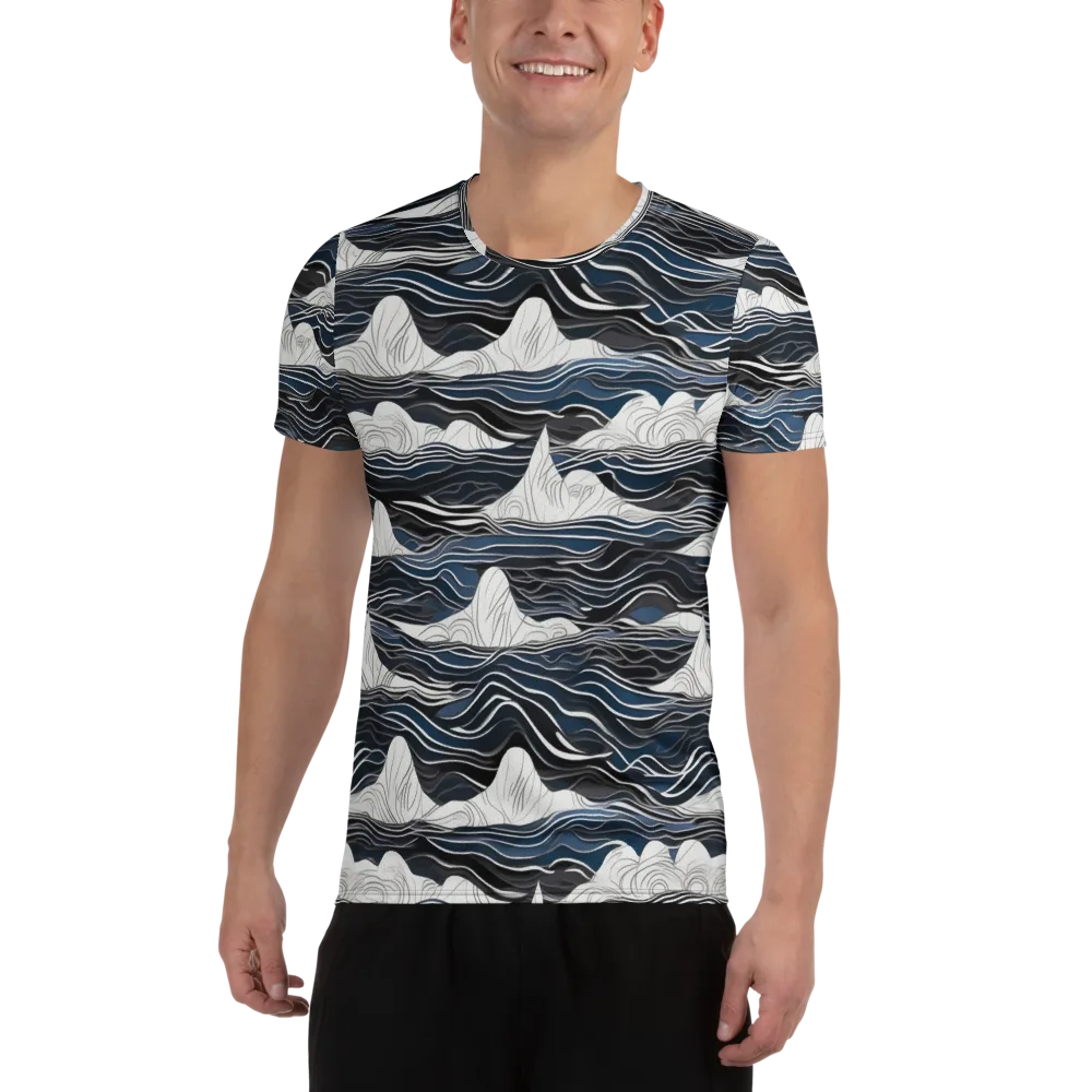 Inkbound Tides on Men's Athletic T-Shirt — Front