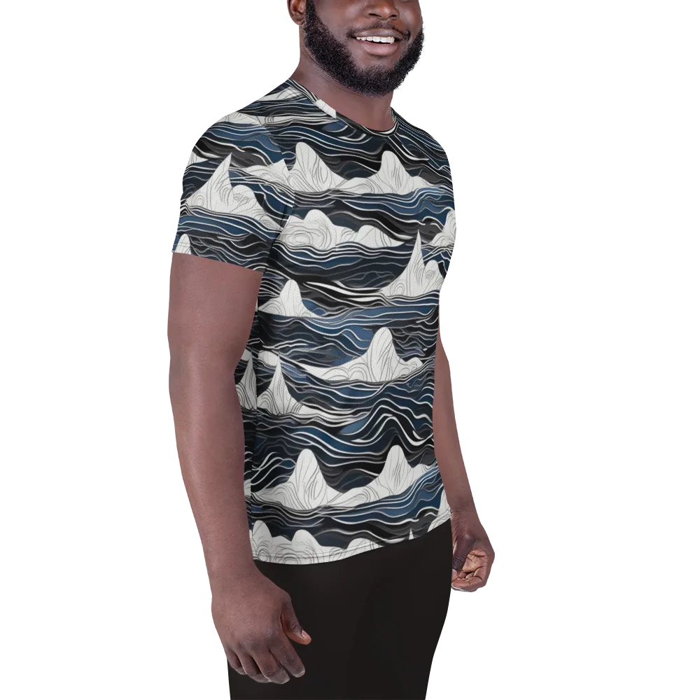 Inkbound Tides on Men's Athletic T-Shirt — Right