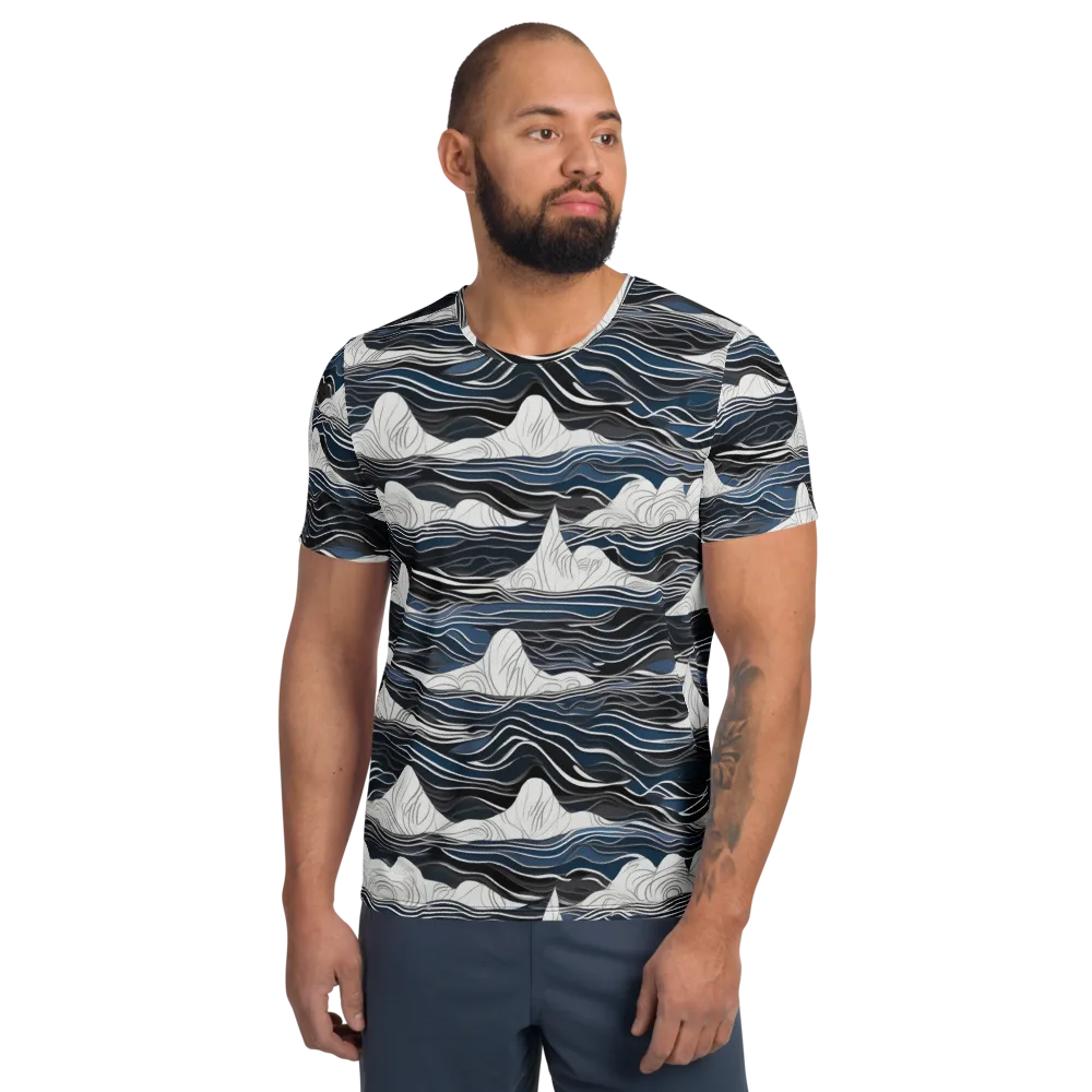 Inkbound Tides on Men's Athletic T-Shirt — Front