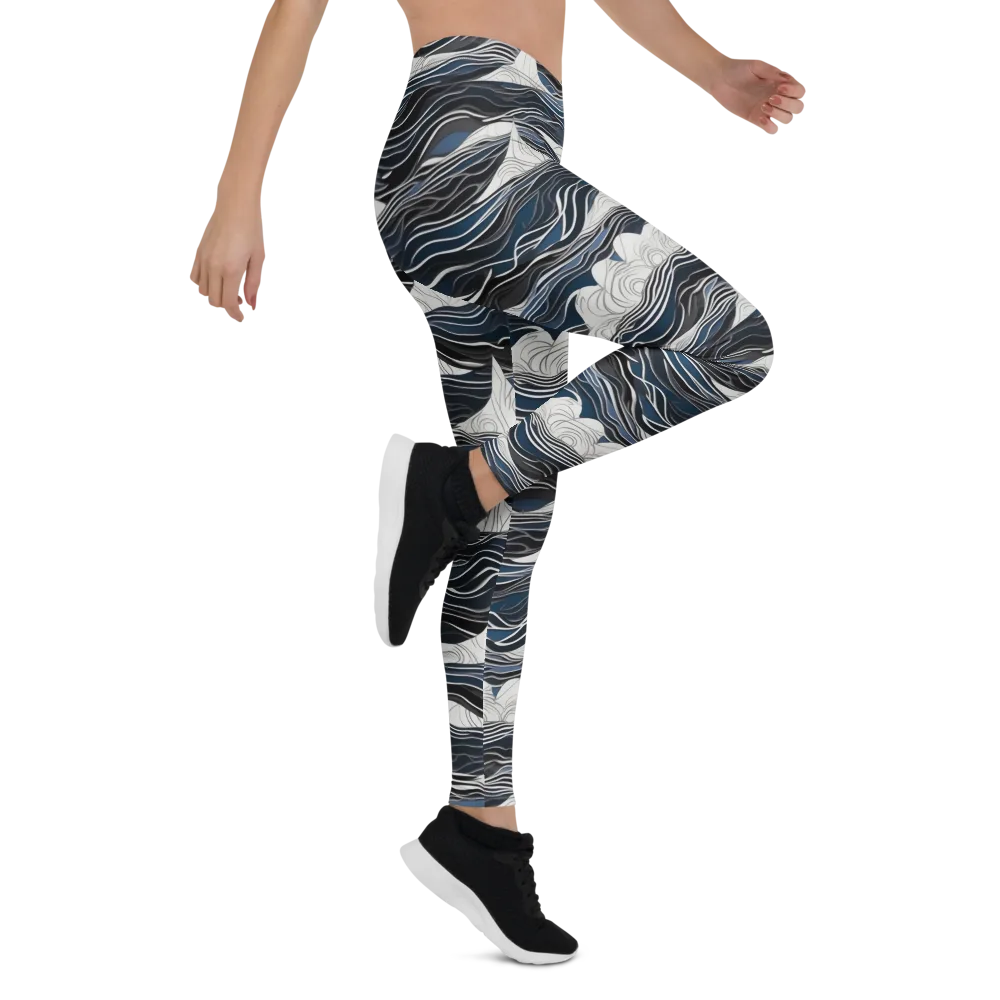 Inkbound Tides on Leggings — Right