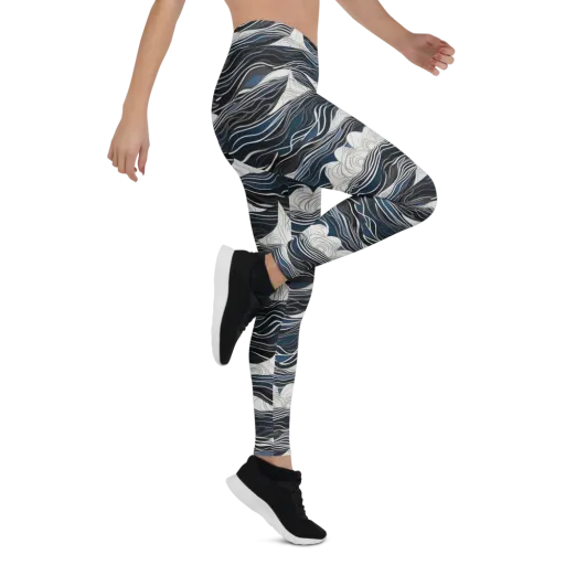 Inkbound Tides on a Leggings