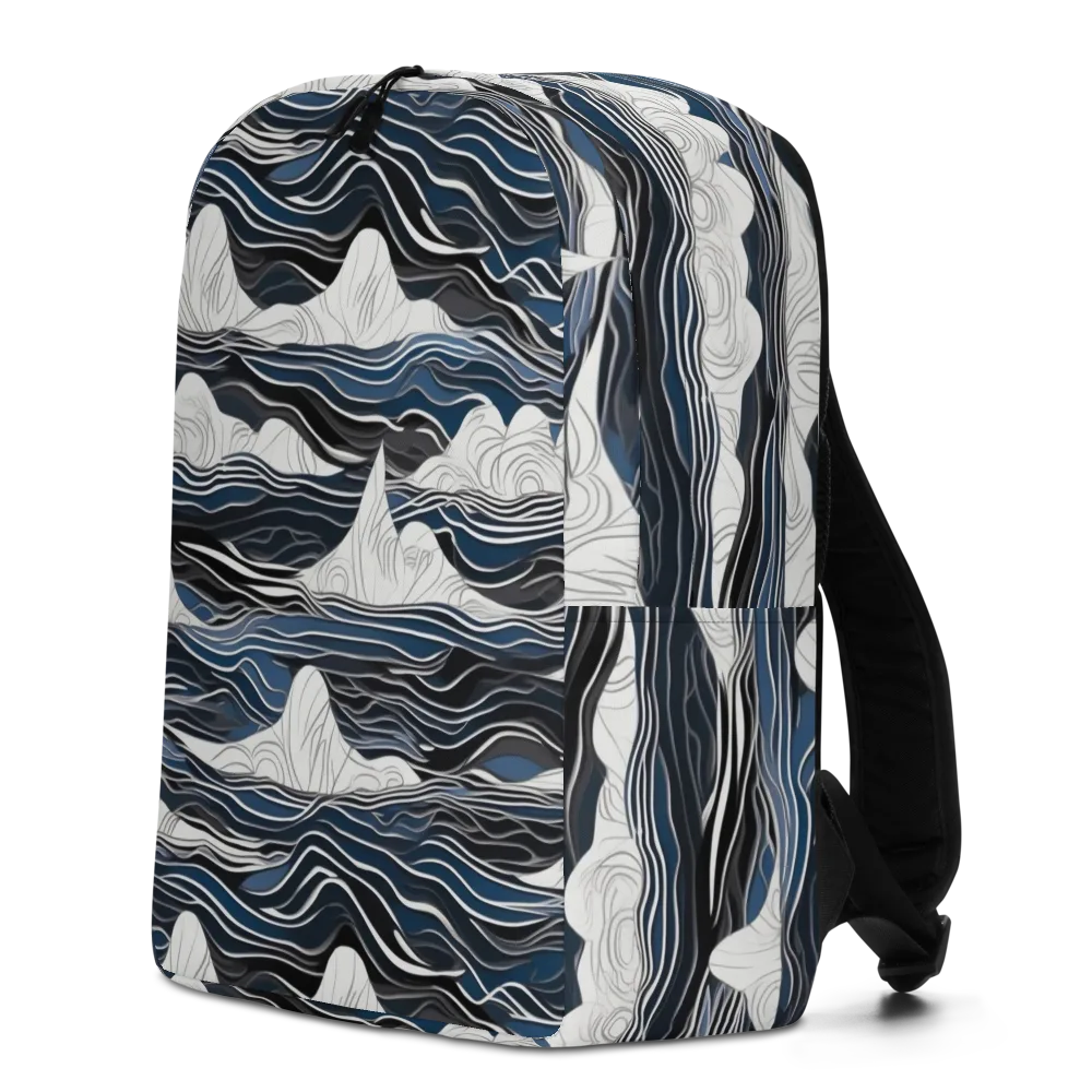 Inkbound Tides on Minimalist Backpack — Left