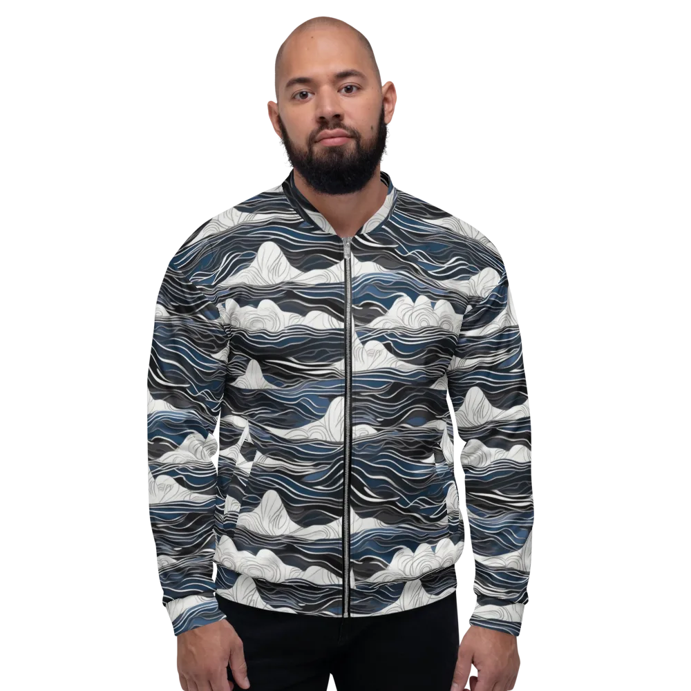 Inkbound Tides on Bomber Jacket — Front