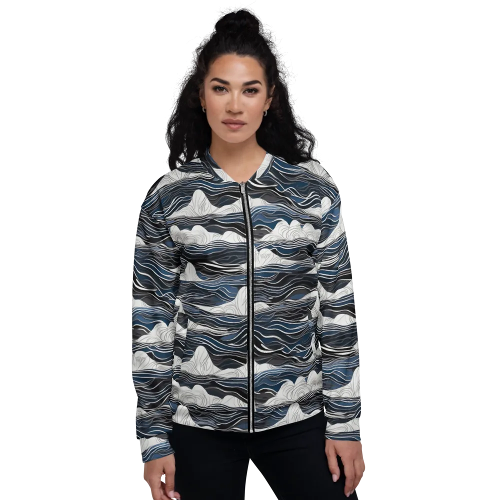 Inkbound Tides on Bomber Jacket — Front