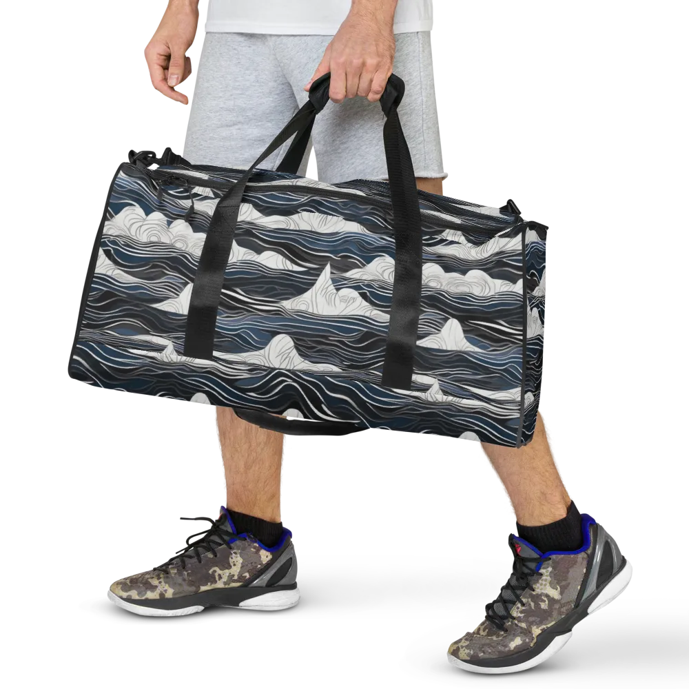 Inkbound Tides on Duffle Bag — Front
