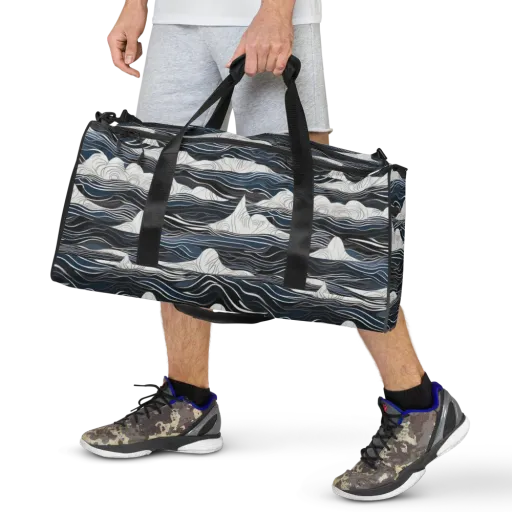 Inkbound Tides on a Duffle Bag