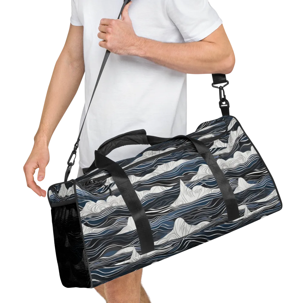Inkbound Tides on Duffle Bag — Right Front