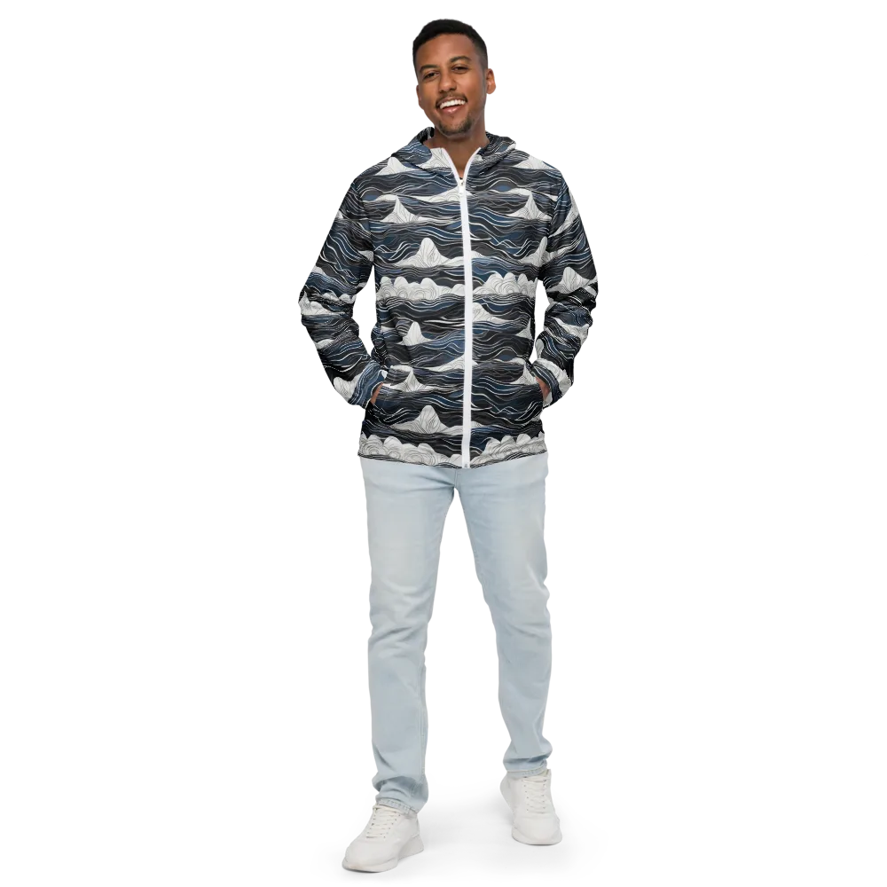 Inkbound Tides on Men's Windbreaker — Front