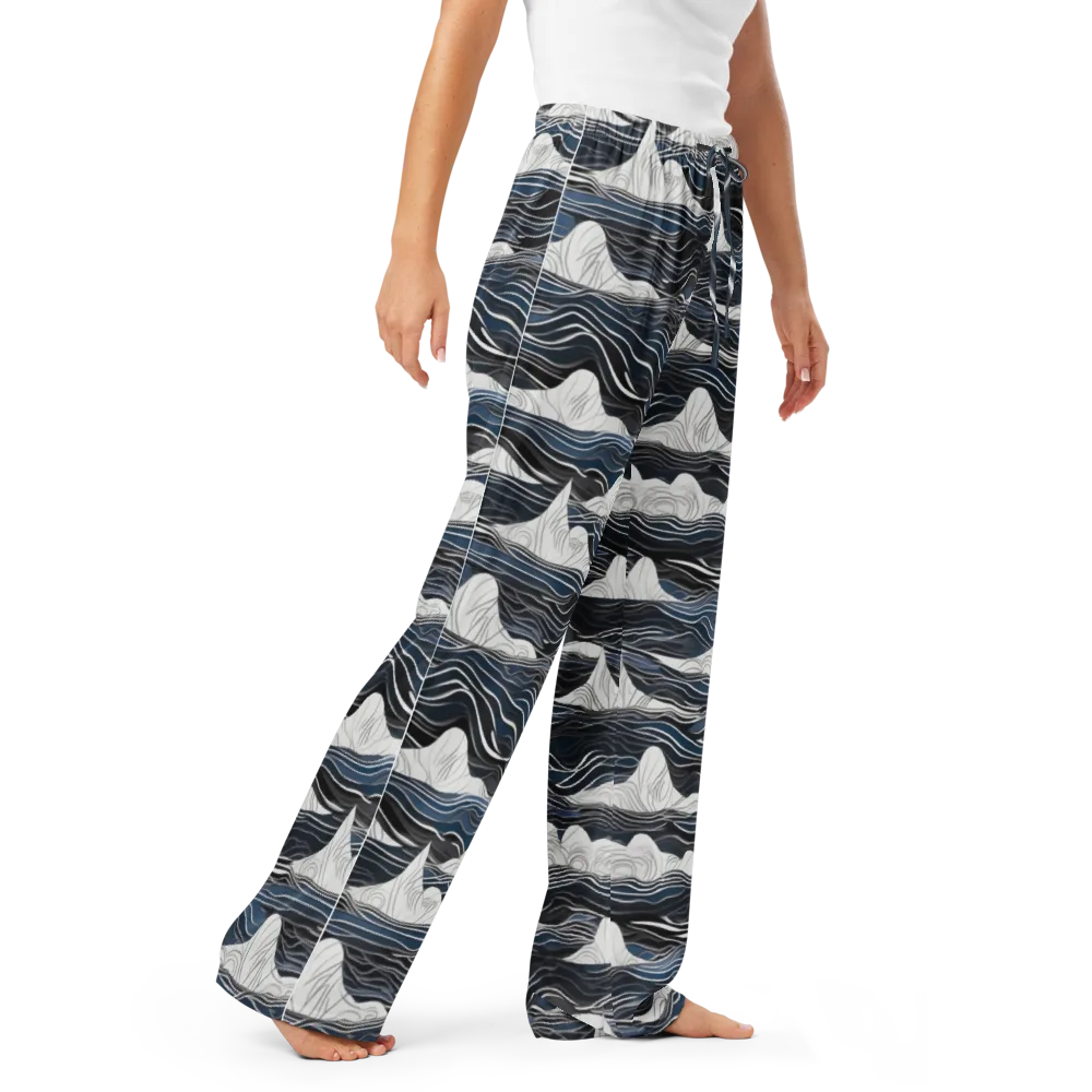 Inkbound Tides on Women's Pajama Pants — Right Front
