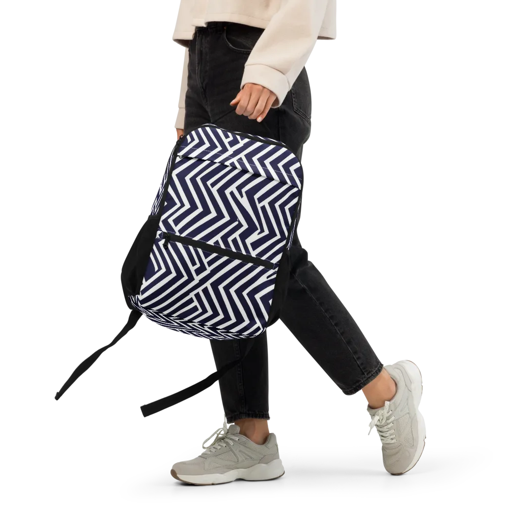 Navy Circuit on Utility Backpack — Front